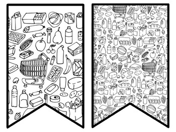 Supermarket Bulletin Board Decor Kit, Supermarket Letters