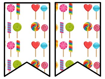 Sweets, Candies Bulletin Board Decor Kit, Sweets, Candies Letters