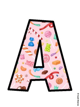 Sweets, Candies Bulletin Board Décor Kit, Sweets, Candies Bulletin Board Lett