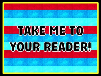 TAKE ME TO YOUR READER! Read Across America Door Décor