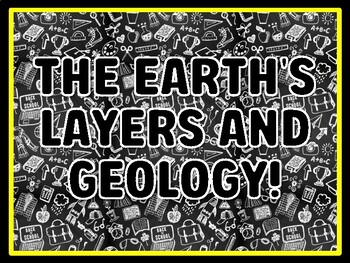 THE EARTH'S LAYERS AND GEOLOGY! Grade 4 And 5 Science Door Decor