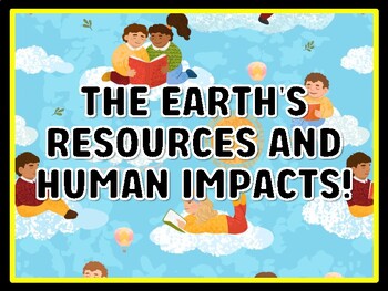 THE EARTH'S RESOURCES AND HUMAN IMPACTS! Grade 6 Science Door Decor