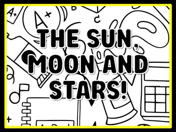 THE SUN, MOON AND STARS! Kindergarten Science Door Decor