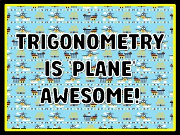 TRIGONOMETRY IS 'PLANE' AWESOME! Air Transportation Door Décor