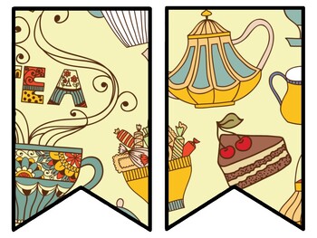 Tea Bulletin Board Decor Kit, Tea Letters