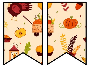 Thanksgiving Bulletin Board Decor Kit, Thanksgiving Letters