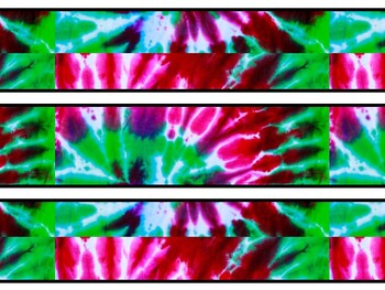 Tie And Dye Bulletin Board Decor Kit, Tie And Dye Letters
