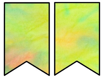 Tie And Dye Bulletin Board Decor Kit, Tie And Dye Letters
