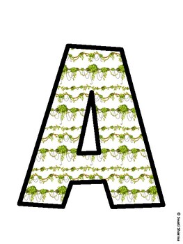 Tropical Bulletin Board Décor Kit, Tropical Bulletin Board Letters