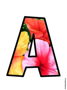 Tropical Flowers Bulletin Board Décor Kit, Tropical Flowers Bulletin Board Le