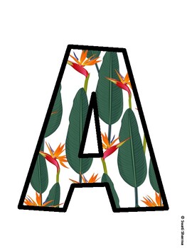 Tropical Flowers Bulletin Board Décor Kit, Tropical Flowers Bulletin Board Le