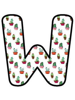 WATCH US GROW IN FIFTH GRADE!, Cactus, Succulents Bulletin Board Decor