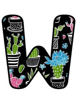 WATCH US GROW IN KINDERGARTEN!, Cactus, Succulent Bulletin Board Decor