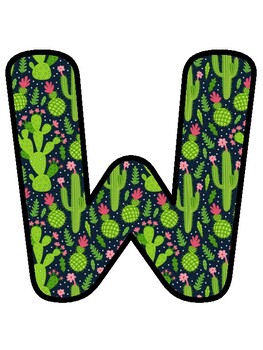 WE ARE A FAN-CACTUS SCHOOL!, Cactus, Succulents Bulletin Board Decor