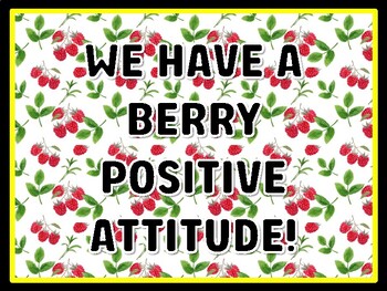 WE HAVE A BERRY POSITIVE ATTITUDE! Berry Door Décor