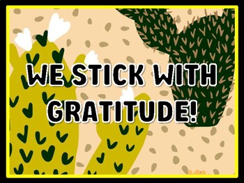 WE STICK WITH GRATITUDE! Succulents Door Décor