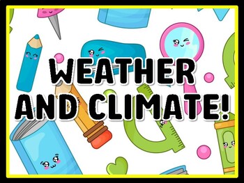WEATHER AND CLIMATE! Grade 2 Science Door Decor