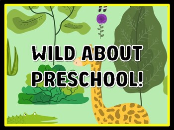 WILD ABOUT PRESCHOOL! Animals Door Décor, Animals Bulletin Board Décor Kit
