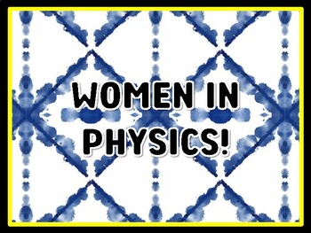 WOMEN IN PHYSICS! Women's History Month Door Décor