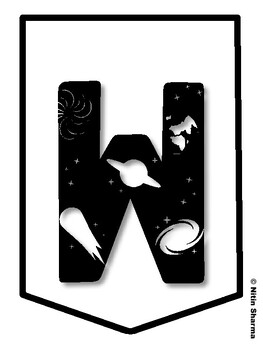 WORK THAT IS OUT OF THIS WORLD! Galaxy Bulletin Board Letters, Galaxy Banner