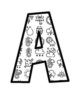 Weather Bulletin Board Letters, Weather Bulletin Board Décor Kit