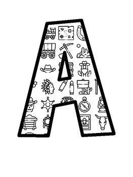 Wild West Bulletin Board Letters, Wild West Bulletin Board Décor Kit