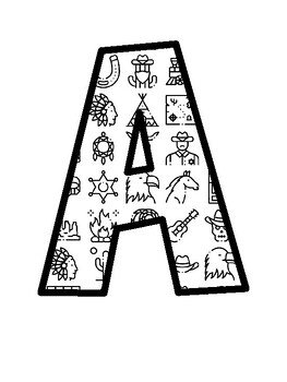 Wild West Bulletin Board Letters, Wild West Bulletin Board Décor Kit