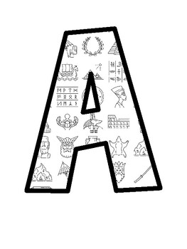 World History Bulletin Board Letters, World History Bulletin Board Décor Kit