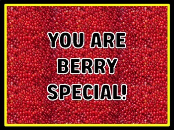 YOU ARE BERRY SPECIAL! Berry Door Décor, Berry Bulletin Board Décor