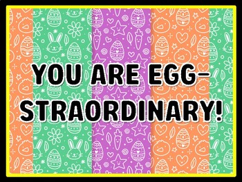 YOU ARE EGG-STRAORDINARY! Easter Door Décor, Easter Bulletin Board Décor Kit