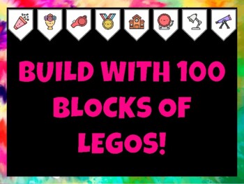 100Th Day Of School Bulletin Board Kit & Door Décor, BUILD WITH 100 BLOCKS OF