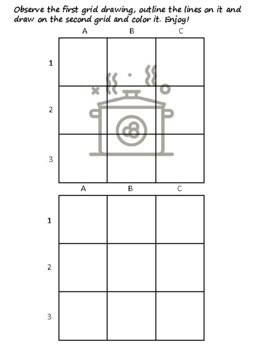23 Food Preservation Easy Grid Drawing Activities, Food Preservation Art