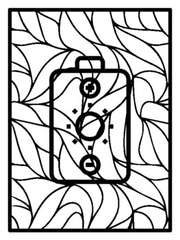 25 Solar Power Pop Art Inspired Coloring Pages, Early Finisher