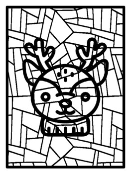 30 Winter Animals Geometric Coloring Pages, Early Finisher Activities