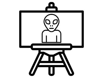 36 Space Galaxy Coloring Pages, Easel Theme, Early Finisher
