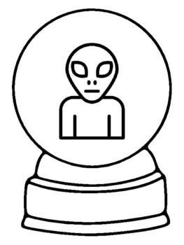 36 Space Galaxy Coloring Pages, Snow Globe Craft