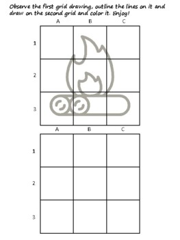 37 Desert Island Easy Grid Drawing Activities, Desert Island Art