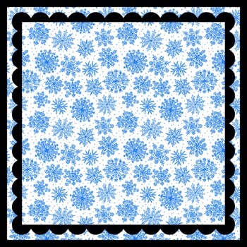 4 by 4 feet, 4 Large Christmas, Winter, Snowflakes Bulletin Boards