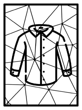 44 Clothes Polygon Coloring Pages, Early Finisher Activities