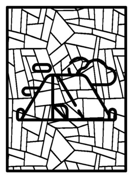 47 Forest Geometric Coloring Pages, Early Finisher Activities
