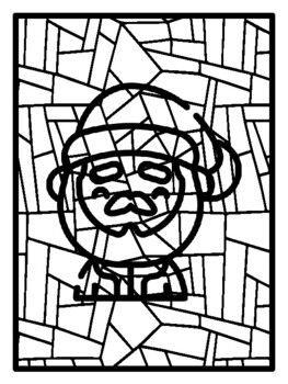 48 Christmas Holiday Geometric Coloring Pages, Early Finisher Activities