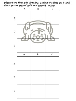 49 Arctic Unit Easy Grid Drawing Activities, Arctic Unit Art
