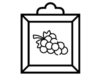 50 Fruits  Vegetables Coloring Pages, Picture Frame Theme, Early Finisher