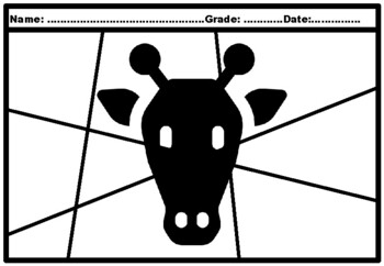 50, Grade 3 Animals Silhouette Pop Coloring Pages
