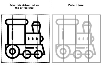 50 Playground Cutting Skills, Coloring Pages, Motor Skills