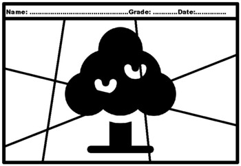 50, Trees Silhouette Pop Coloring Pages
