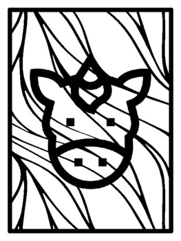 50 Unicorn Early Finisher Packet, Pop Art Coloring Pages