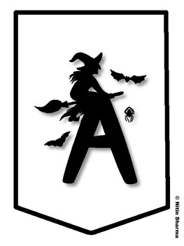 A HARVEST OF GOOD READING! Halloween Bulletin Board Letters, Halloween Banner
