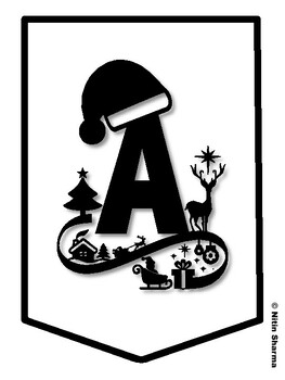 ALL I WANT FOR CHRISTMAS! Christmas Bulletin Board Letters, Christmas Banner,