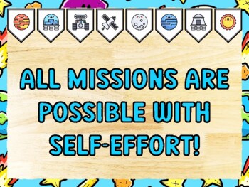 ALL MISSIONS ARE POSSIBLE WITH SELF-EFFORT! Universe Bulletin Board Kit & Doo